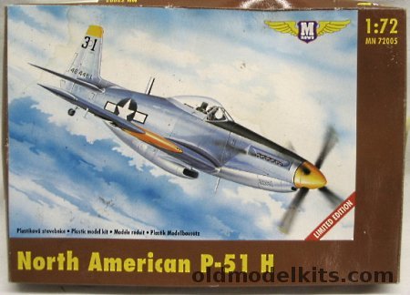 M News 1/72 North American P-51H Mustang - 62nd FS 56th FG USAAF Ladd Field Alaska 1946, 72005 plastic model kit
